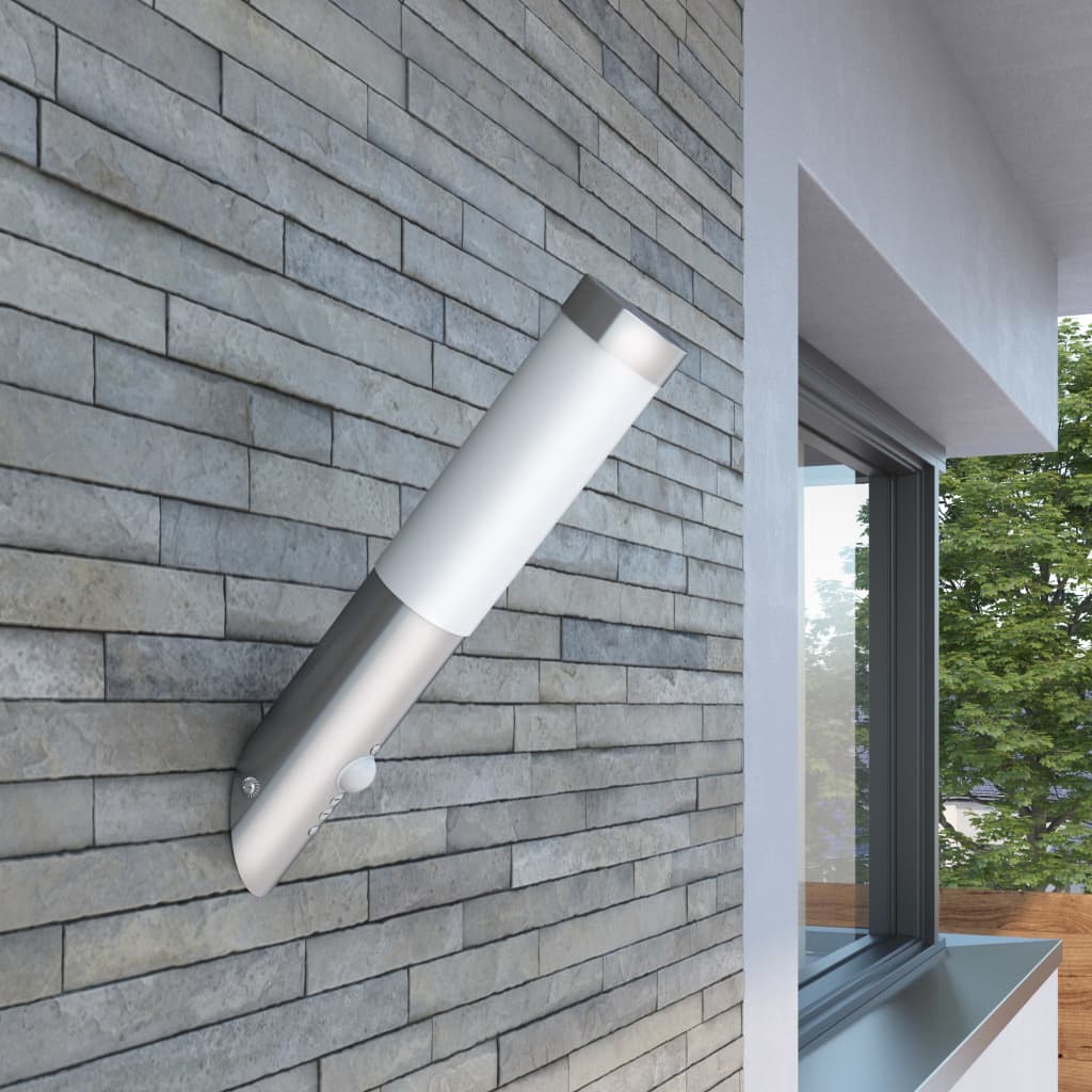 Buitenlamp Rvs Enego Met Sensor Ja