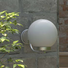 Wandlamp tuin 32 cm wit kunststof