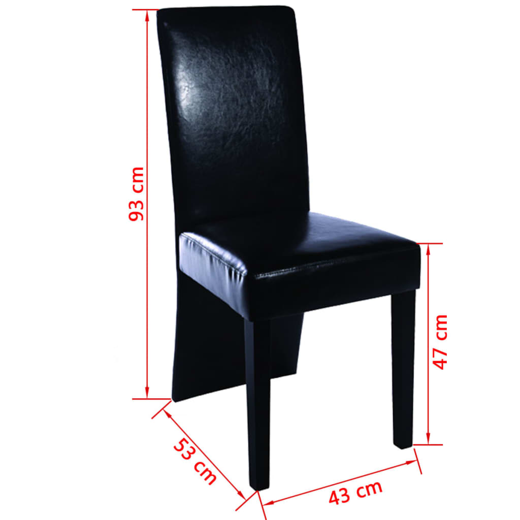Eetkamerstoelen Kunstleer 2