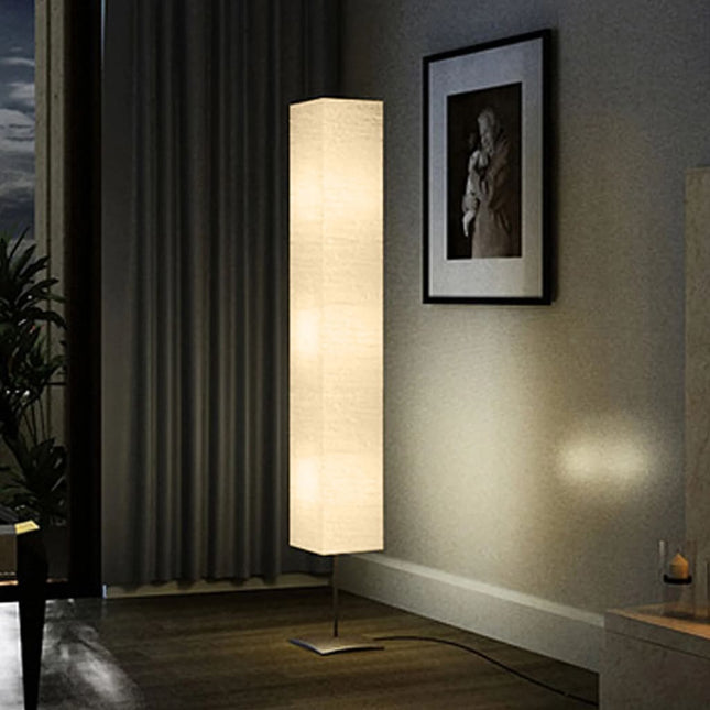 Vloerlamp Met Stalen Standaard Beige 170 cm