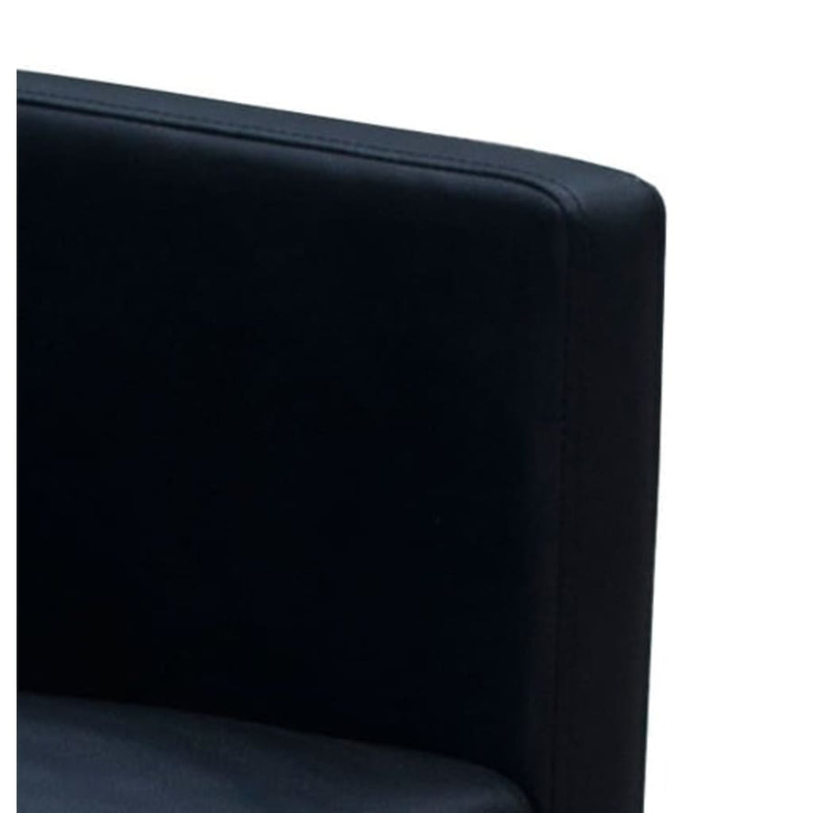Eetkamerstoelen Kunstleer 2 Zwart