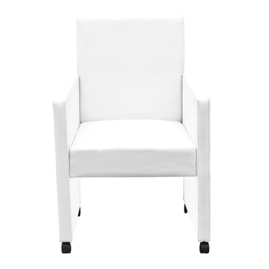 Eetkamerstoelen Kunstleer 2 Wit