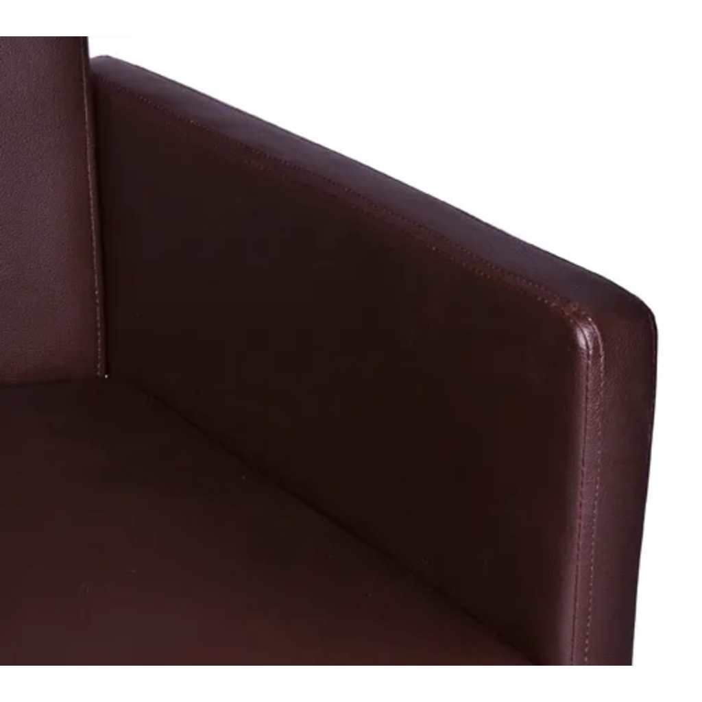 Eetkamerstoelen 2 st kunstleer bruin