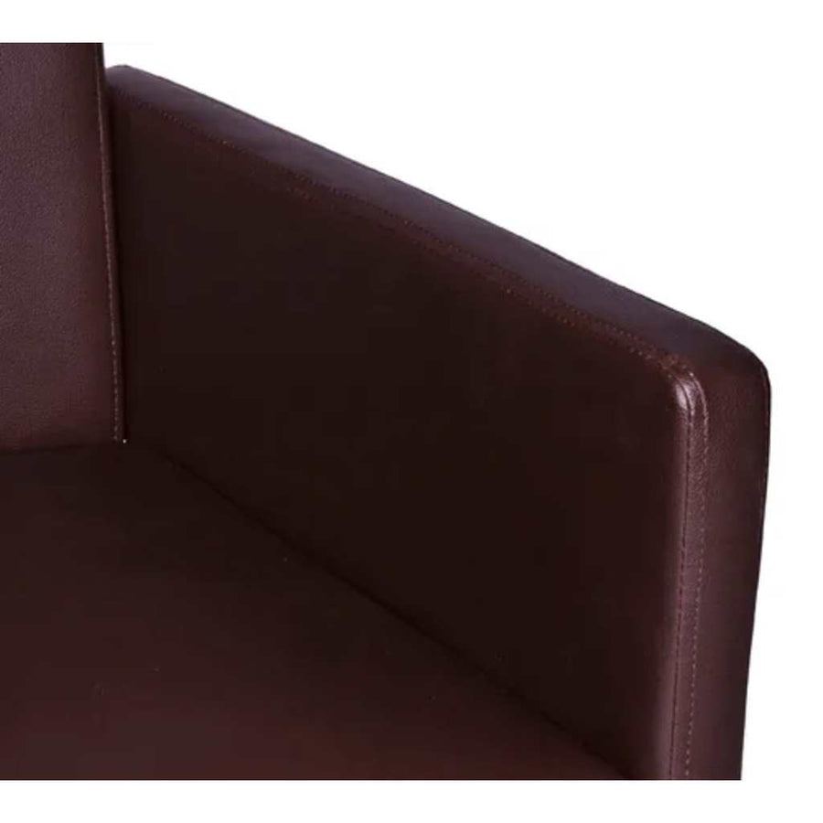 Eetkamerstoelen 2 st kunstleer bruin