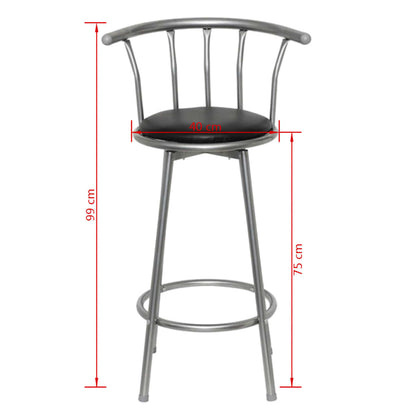 Barstoelen Kunstleer Zwart