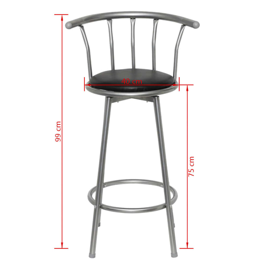 Barstoelen Kunstleer Zwart