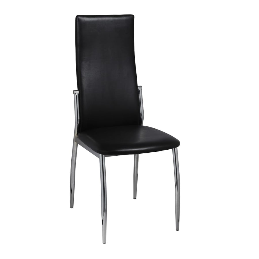 Eetkamerstoelen Kunstleer 2 Zwart