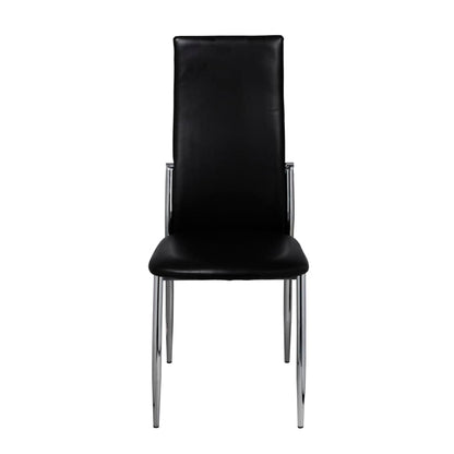 Eetkamerstoelen Kunstleer 2 Zwart