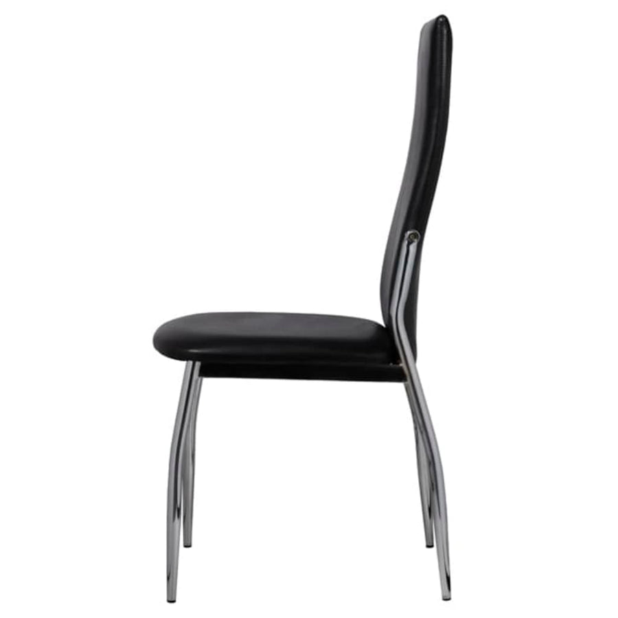 Eetkamerstoelen Kunstleer 2 Zwart