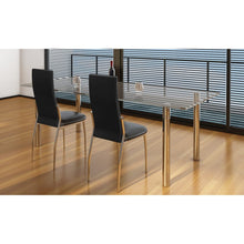 Eetkamerstoelen Kunstleer 2 Zwart