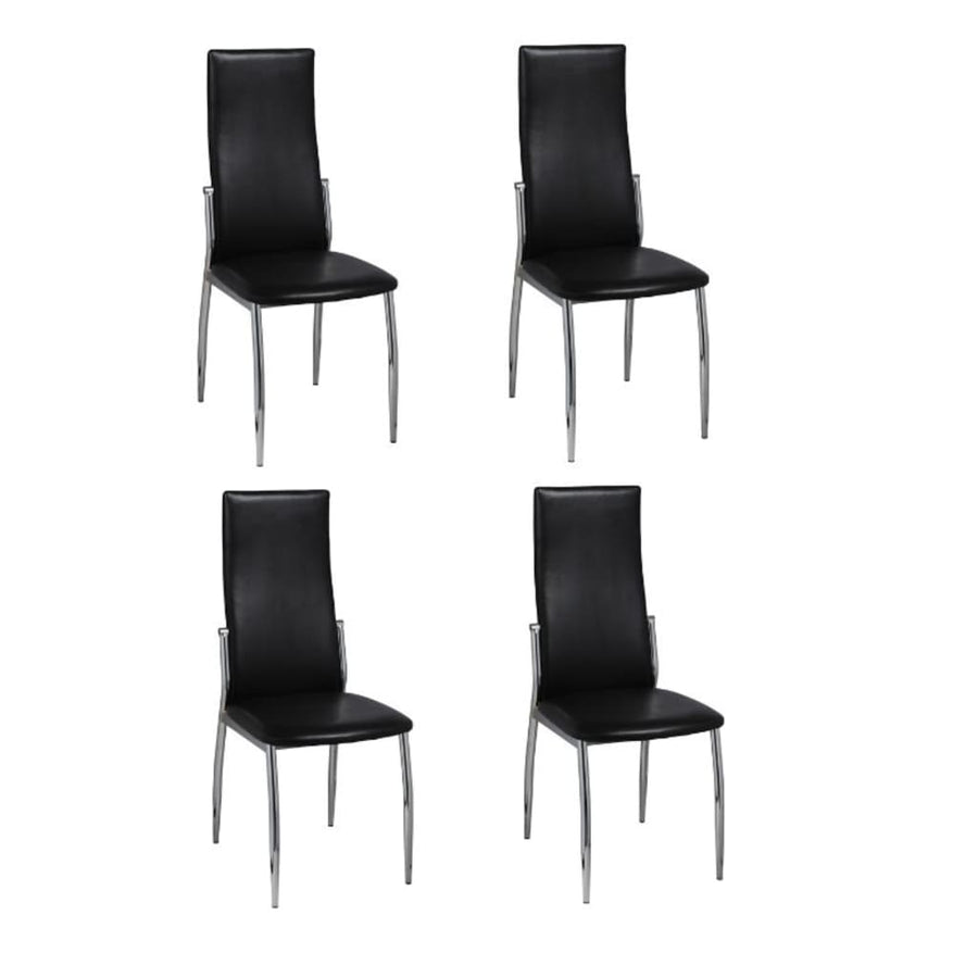 Eetkamerstoelen Kunstleer 4 Zwart
