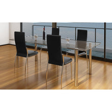 Eetkamerstoelen Kunstleer 4 Zwart