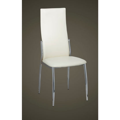 Eetkamerstoelen Kunstleer 4 Wit