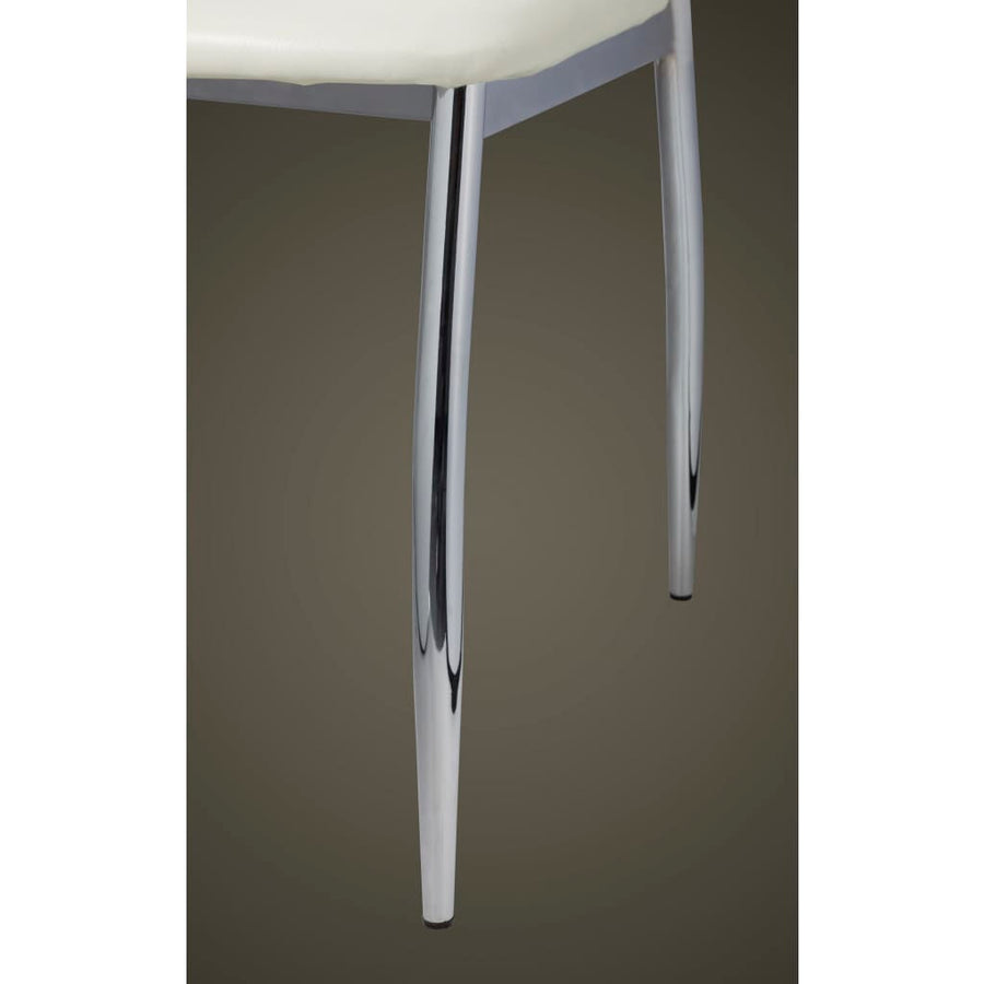 Eetkamerstoelen Kunstleer 4 Wit
