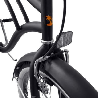 Beachcruiser, Mat Zwart Met Versnellingen