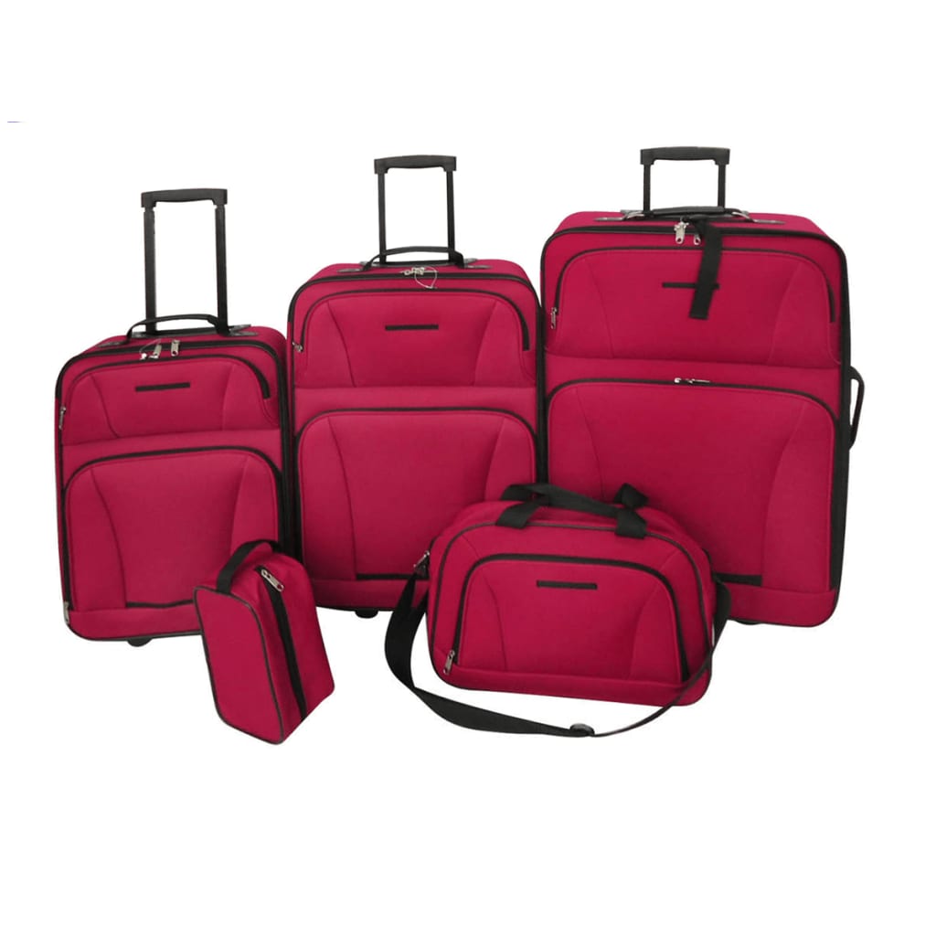 Reisbagage set rood 5-delig Rood