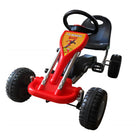 Go-kart with pedals red