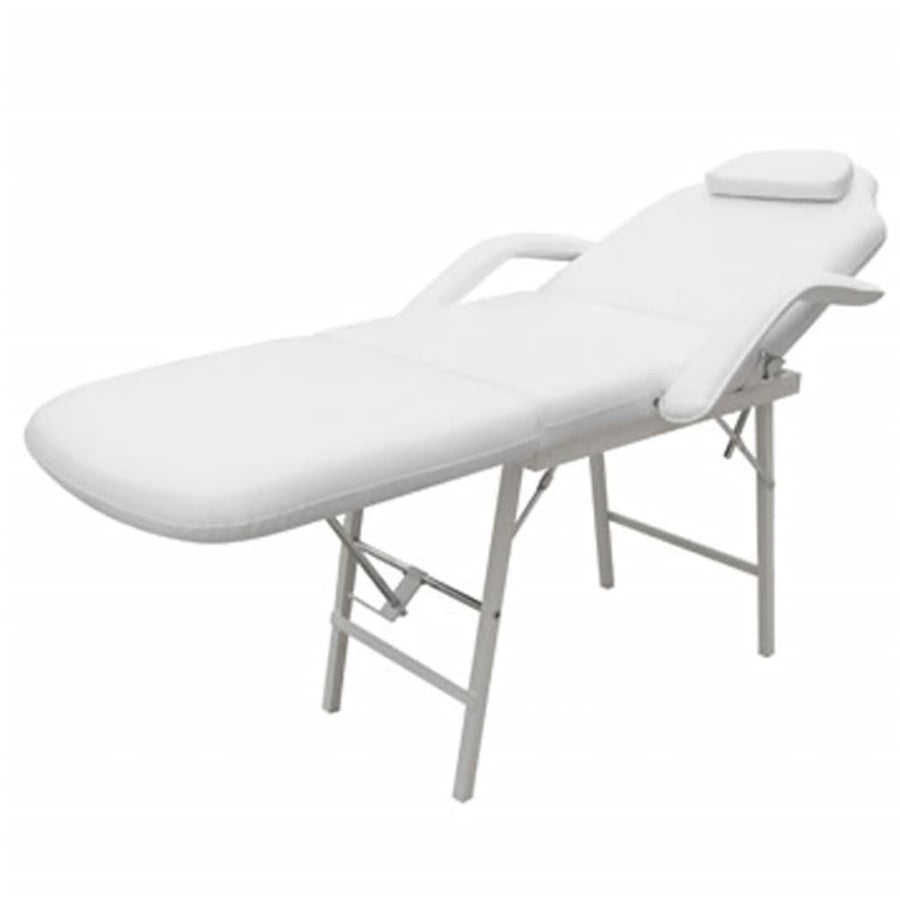 Behandelingsstoel Voor Gezicht 185X78X76 Cm Kunstleer Wit
