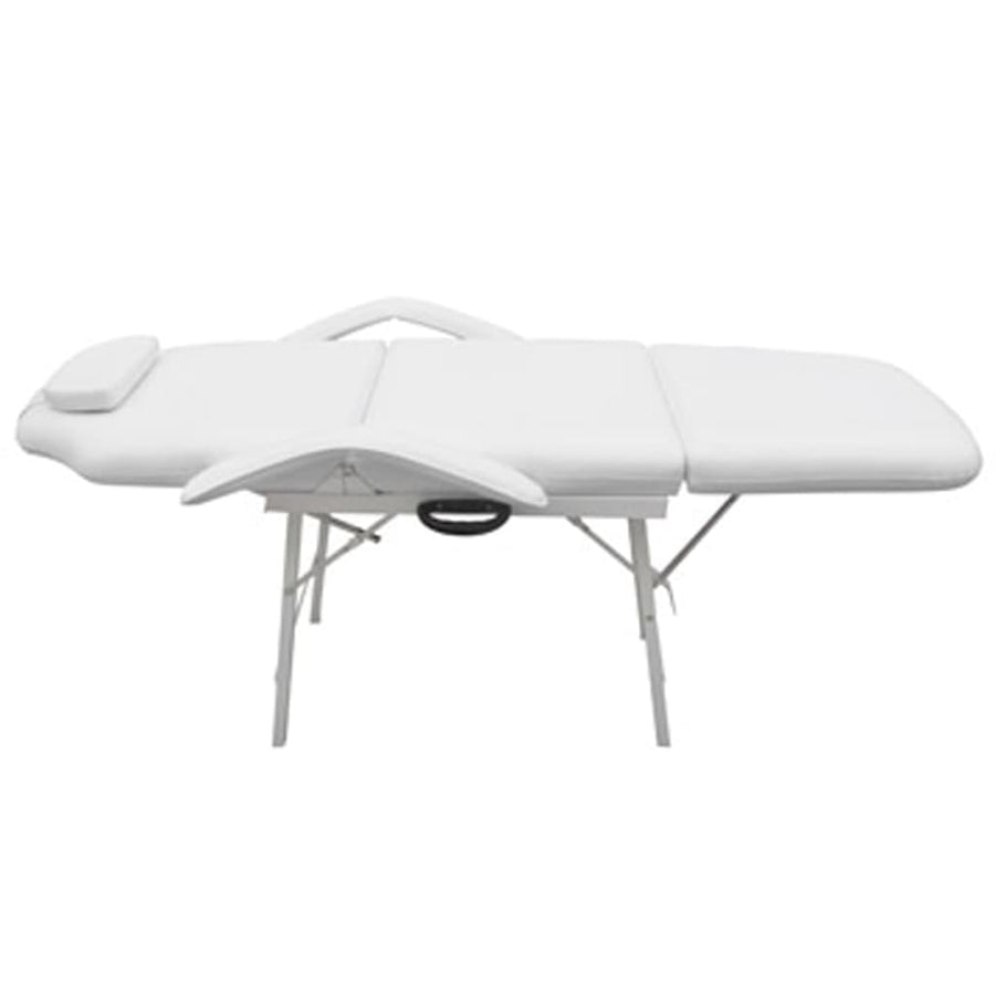 Behandelingsstoel Voor Gezicht 185X78X76 Cm Kunstleer Wit