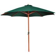 Parasol 258 cm groen hardhout 3 m