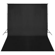 Achtergrondsysteem 500x300 cm zwart aluminium
