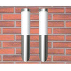 Wandlamp roestvrij staal 6x36 cm IP44 E27