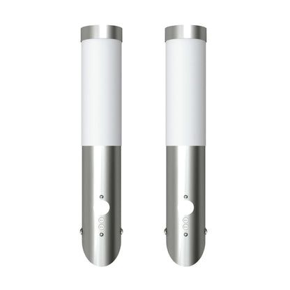 Buitenlamp Rvs Enego Met Sensor (2 Stuks)