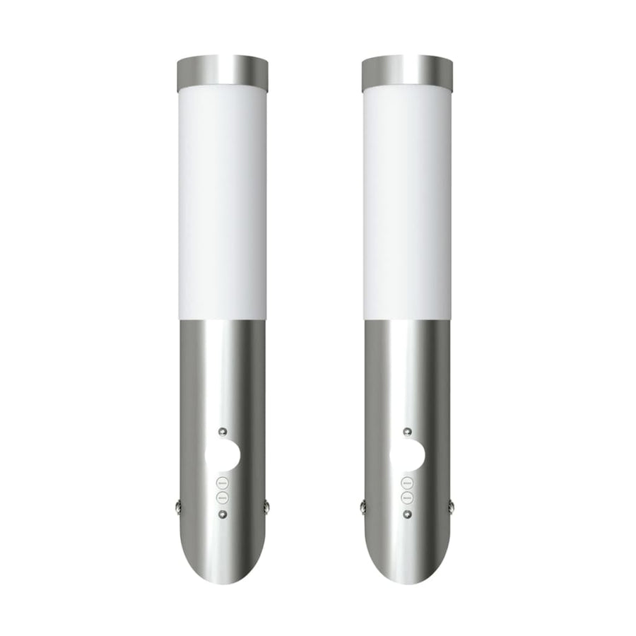 Buitenlamp Rvs Enego Met Sensor (2 Stuks)