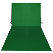 Studioset Met E Achtergrond En Lampen 600X300 Cm Groen