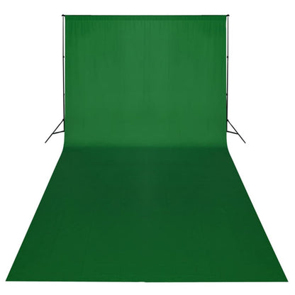Studioset Met E Achtergrond En Lampen 600X300 Cm Groen