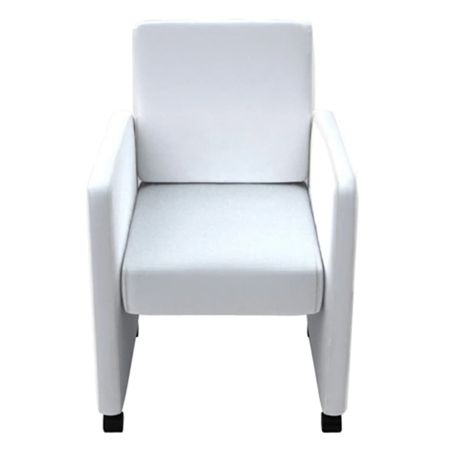 Eetkamerstoelen Kunstleer 4 Wit