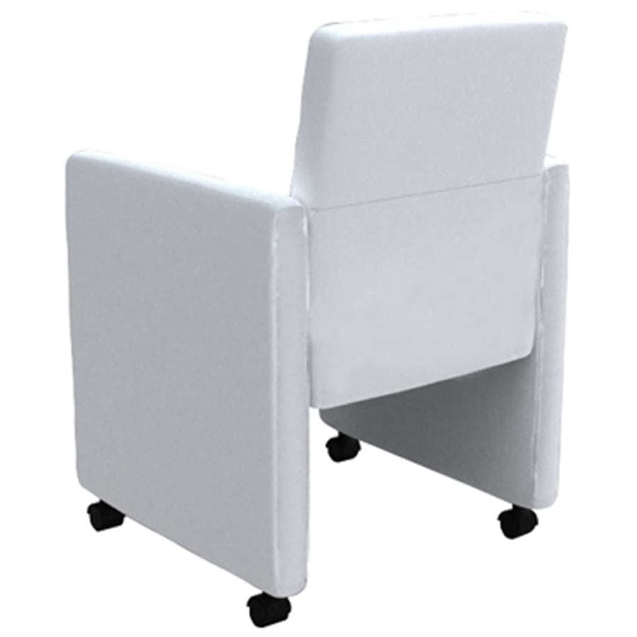 Eetkamerstoelen Kunstleer 6 Wit