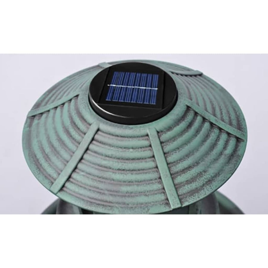 Vogelbad/Voederhuisje Met Solarverlichting Groen