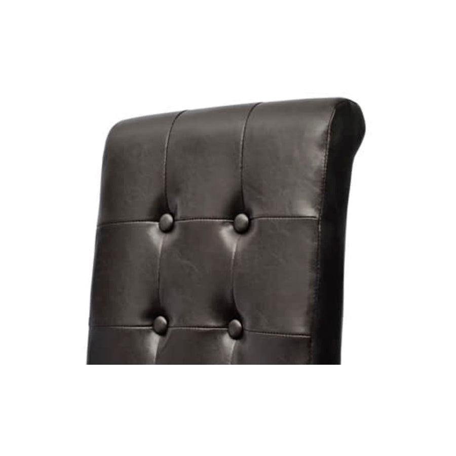 Eetkamerstoelen Kunstleer 2 Bruin