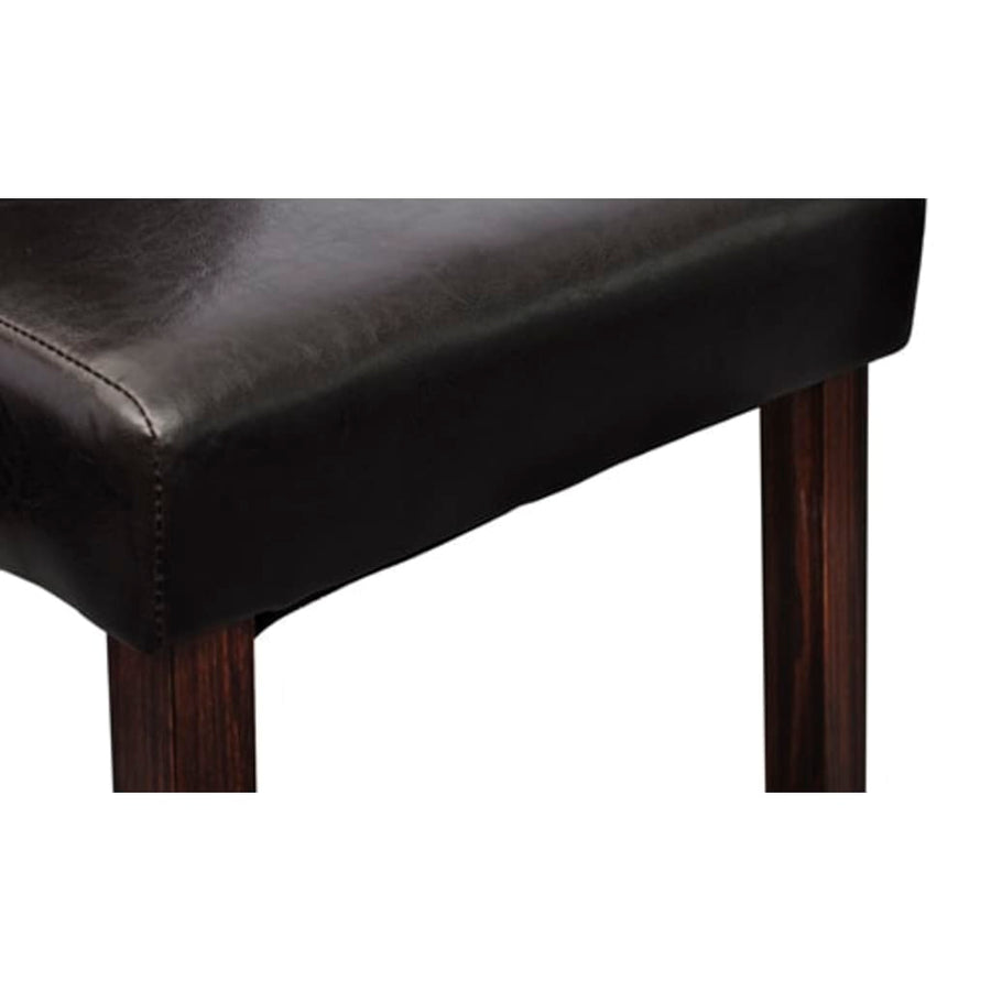 Eetkamerstoelen Kunstleer 2 Bruin