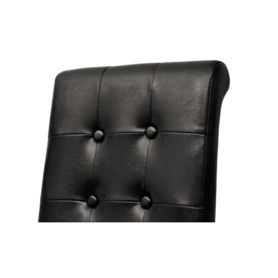 Eetkamerstoelen Kunstleer 2 Zwart