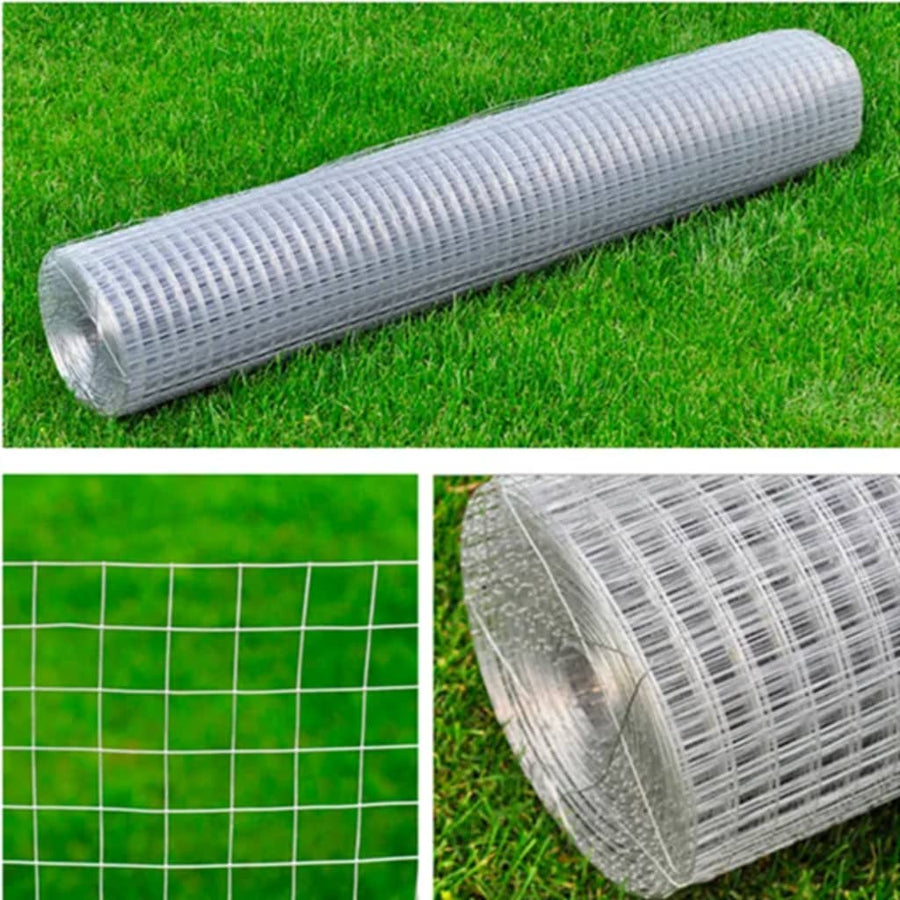 Draadgaas Vierkant X25 M Gegalvaniseerd Staal Kleurig Zilver 19 x 19 mm 25 x 1 m