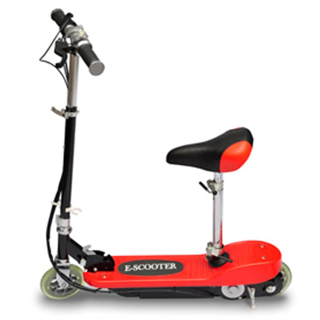 Step Elektrisch Met Zitje 20 W Rood met zadel