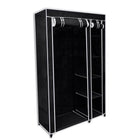Foldable Wardrobe 110x45x175 cm black