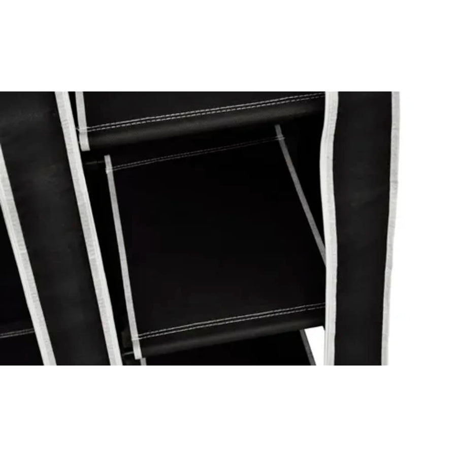Kledingkast Opvouwbaar 0X45X75 Cm Zwart