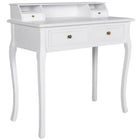 Kaptafel 87x42x89 cm wit MDF grenenhout
