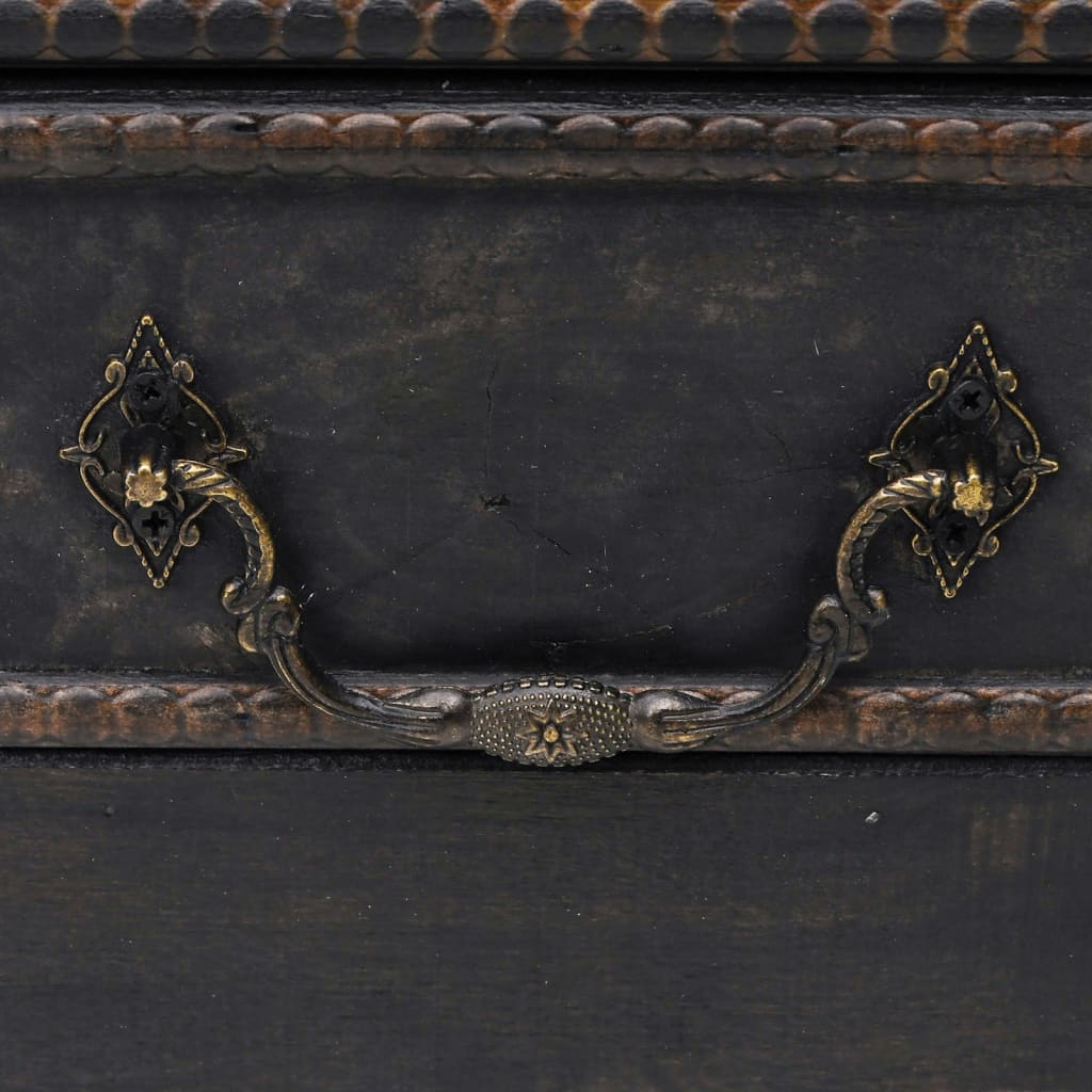 Dekenkist Groot Hout Zwart