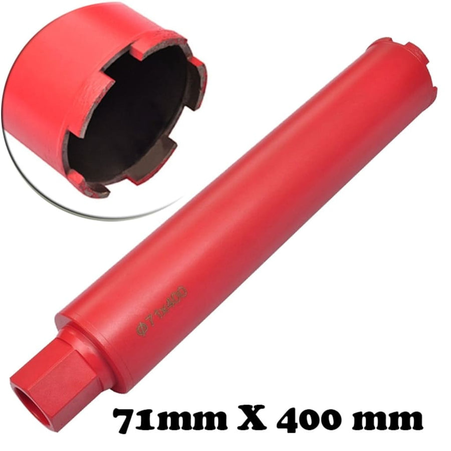 Boorbit voor nat- en droogboren 71x400 mm diamanten kern 71 x 400 mm