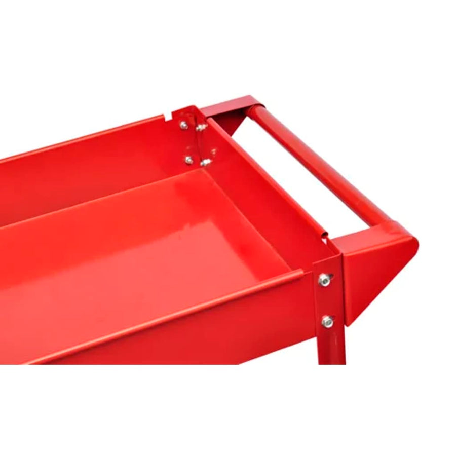 Gereedschapstrolley 100 Kg Rood 2 lagen