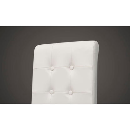 Eetkamerstoelen Kunstleer 4 Wit