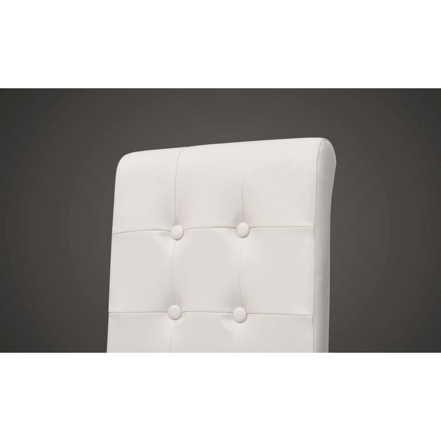 Eetkamerstoelen Kunstleer 4 Wit