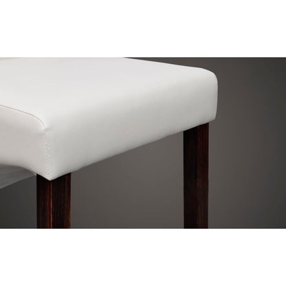 Eetkamerstoelen Kunstleer 4 Wit