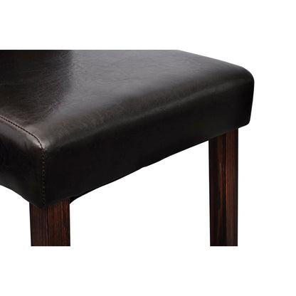 Eetkamerstoelen Kunstleer 4 Zwart