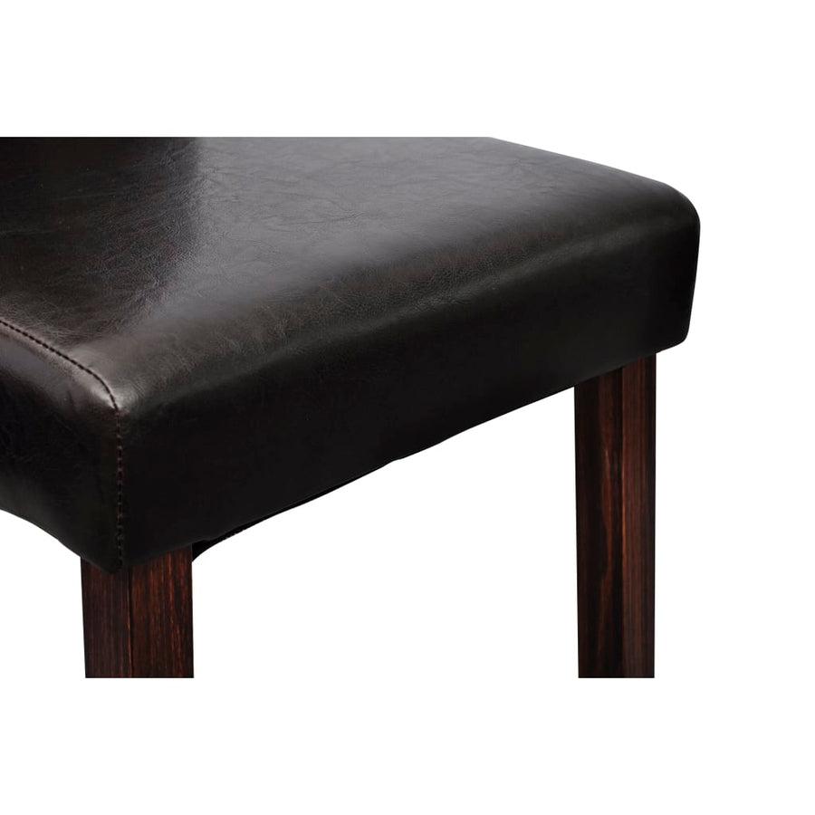 Eetkamerstoelen Kunstleer 4 Zwart