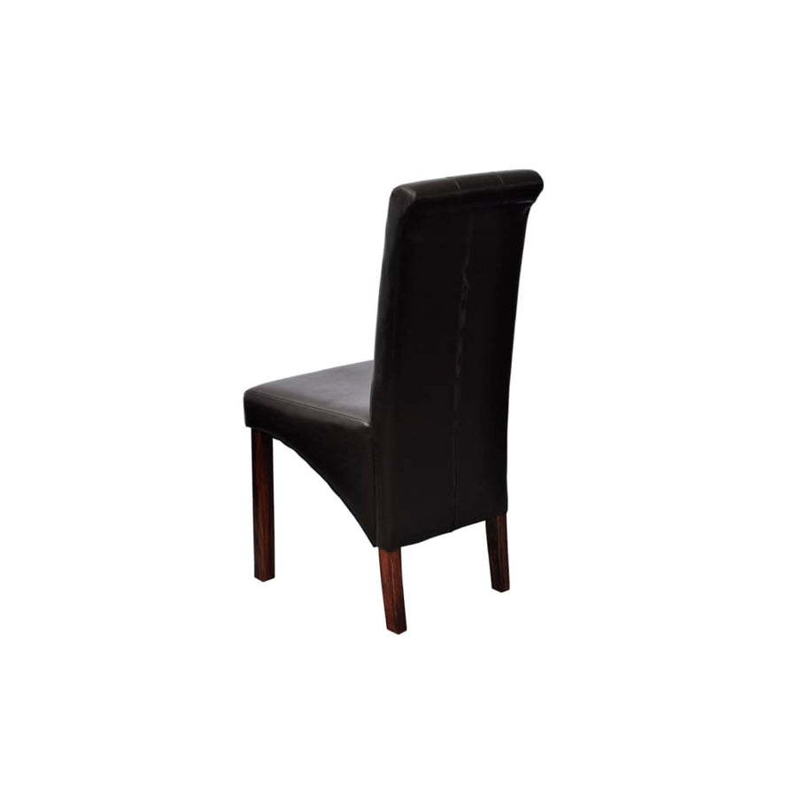 Eetkamerstoelen Kunstleer 6 Zwart